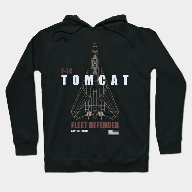 F-14 Tomcat Hoodie by TCP